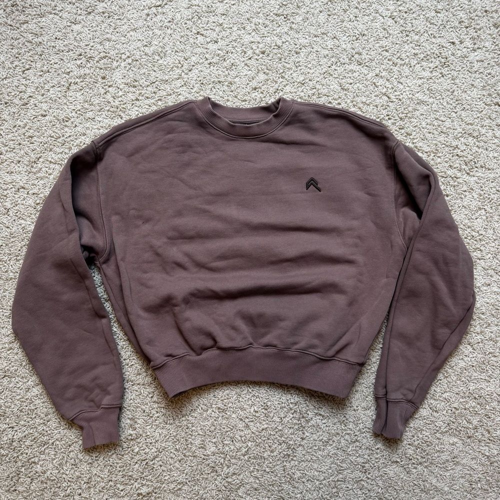 Oner Active Women’s Crew Neck Sweatshirt Hoodie XS Cool Brown